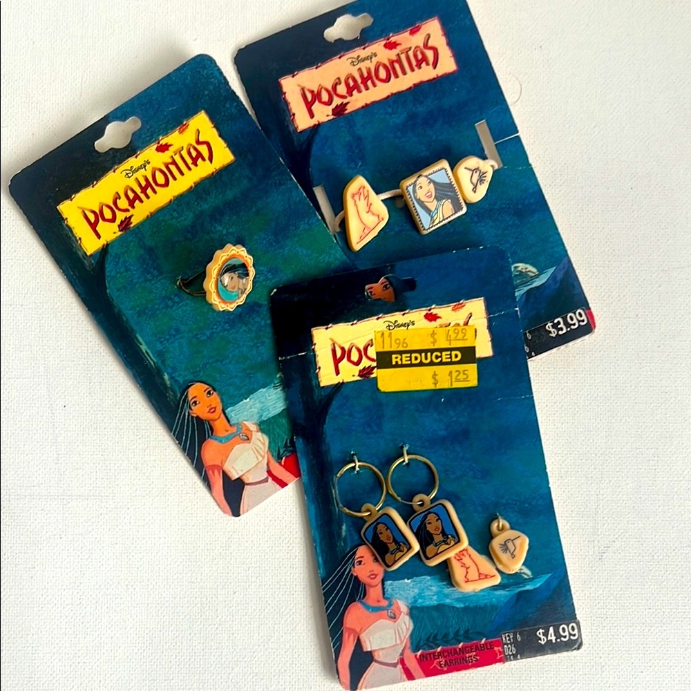 Vintage Disney Pocahontas Jewelry Accessories Collection